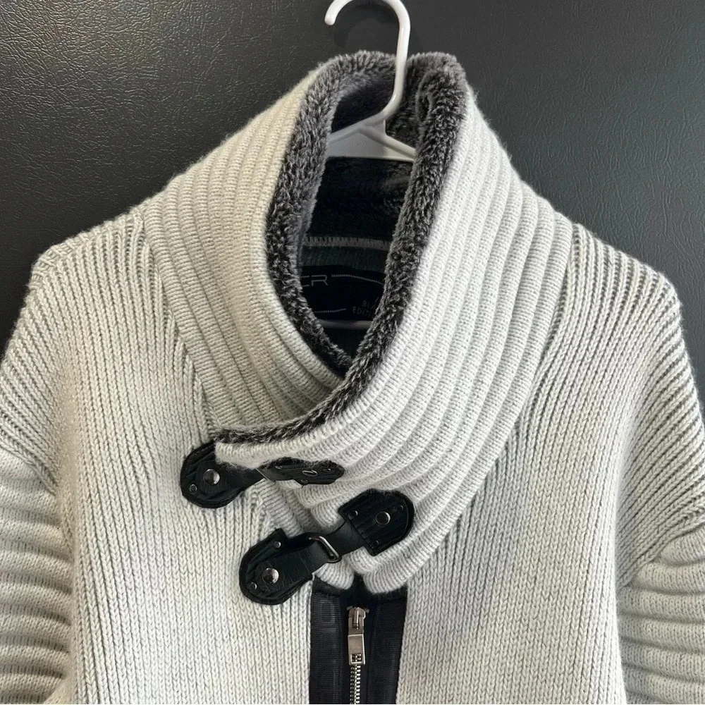 LCR Black Edition Men’s Sweater Climax Smokey Grey Size Medium